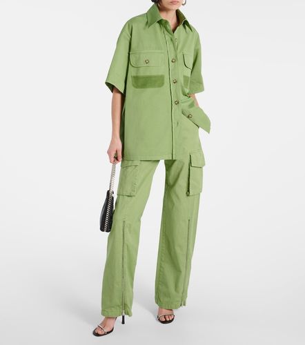 Pantalon cargo à taille mi-haute en coton - Stella McCartney - Modalova