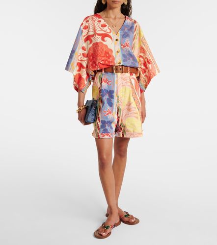 Etro Short imprimé en jean - Etro - Modalova