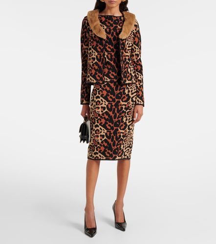 Cardigan à imprimé léopard - Blumarine - Modalova