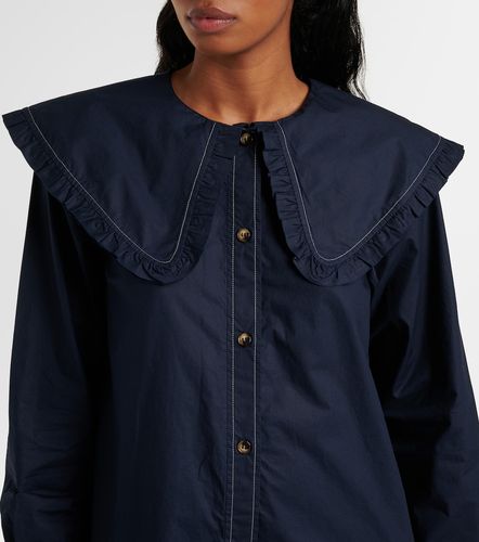 Ganni Robe chemise en coton - Ganni - Modalova