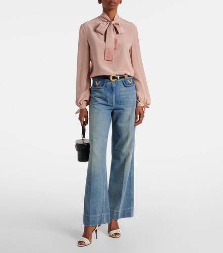 Jean ample à taille mi-haute - Valentino - Modalova