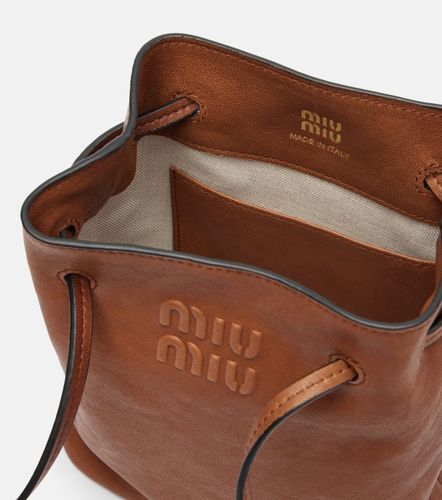 Miu Miu Sac en cuir à logo - Miu Miu - Modalova