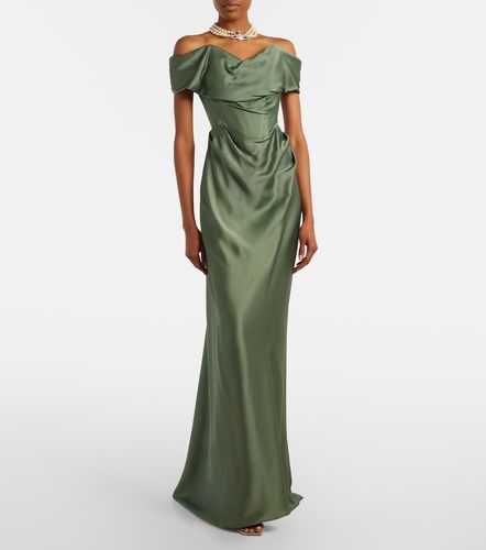 Robe longue Nova Cocotte en satin - Vivienne Westwood - Modalova