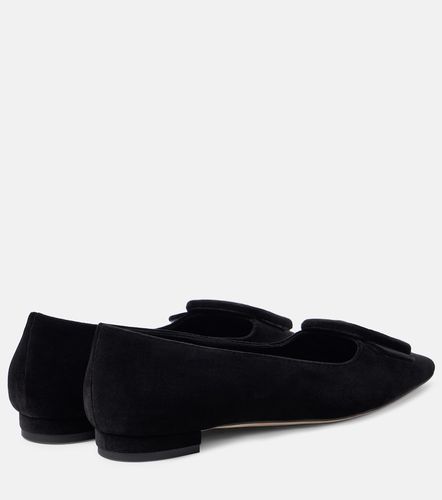 Ballerines Maysalepumpflat en velours - Manolo Blahnik - Modalova