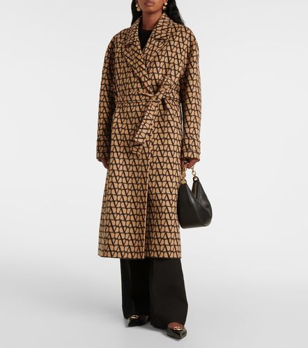 Manteau Toile Iconographe en laine et soie - Valentino - Modalova