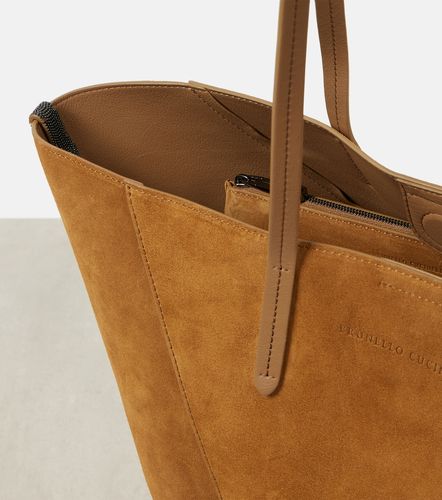 Cabas Duo Large en daim - Brunello Cucinelli - Modalova