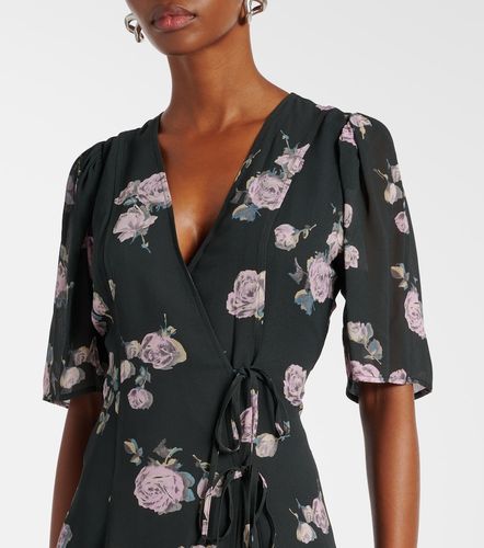 Robe portefeuille à imprimé floral - Ganni - Modalova