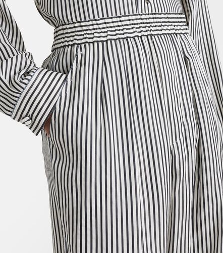 Pantalon droit rayé en soie - Tom Ford - Modalova