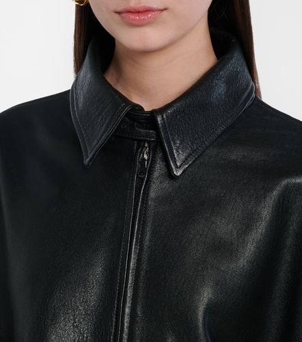Veste blouson Doran oversize en cuir - Nour Hammour - Modalova