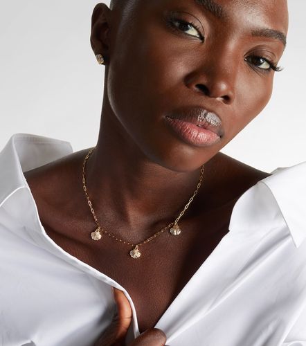Collier 3 Petite Venus Shell en or 14 ct (585/1000) avec diamants - Mateo - Modalova