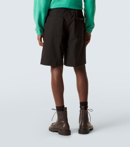 Moncler Short en seersucker et cuir - Moncler - Modalova