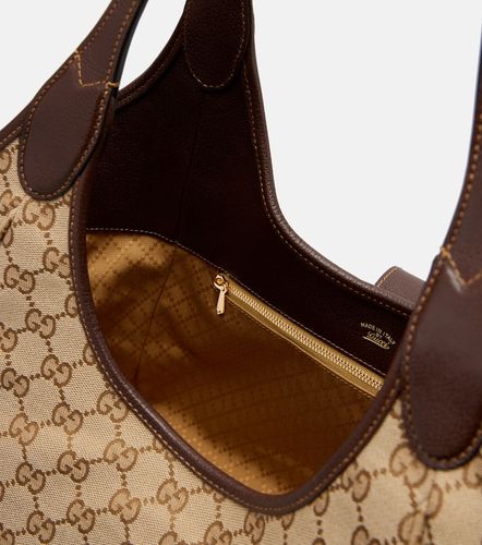 Sac Mercato Medium en toile GG - Gucci - Modalova