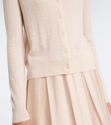 Cardigan en pointelle de laine - Vince - Modalova
