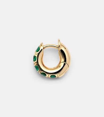 Boucle d'oreille unique Mini Macro Hoop en or 18 ct et émeraudes - Spinelli Kilcollin - Modalova