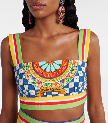 Top raccourci en coton - Dolce&Gabbana - Modalova