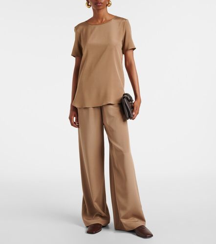 Pantalon ample Bonn en soie mélangée - Max Mara - Modalova