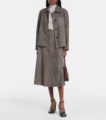 S Max Mara Jupe midi en daim - 'S Max Mara - Modalova