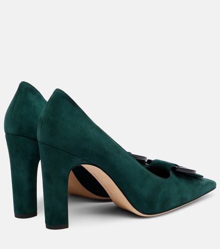 Escarpins Beti 105 en daim - Manolo Blahnik - Modalova