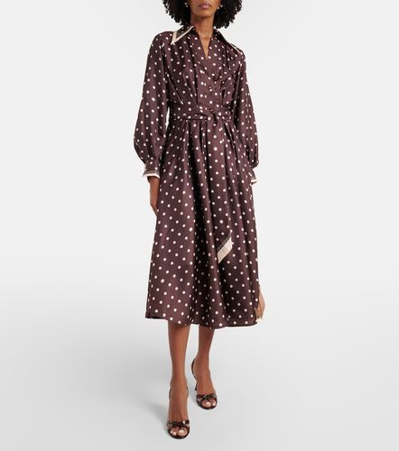 Robe chemise en soie à pois - Zimmermann - Modalova