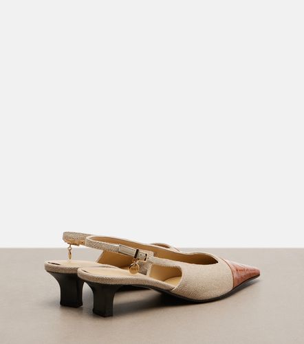 Escarpins slingback en toile et cuir - Tod's - Modalova