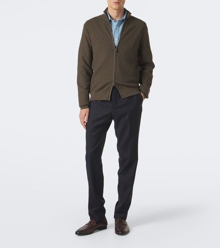 Pull en coton, soie et cachemire à motif jacquard - Brioni - Modalova