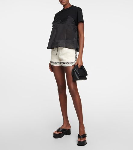 Short en tweed de coton mélangé - Sacai - Modalova