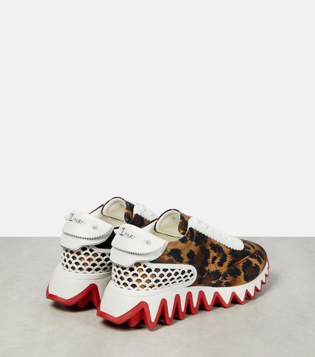 Baskets Loubishark à motif léopard - Christian Louboutin - Modalova