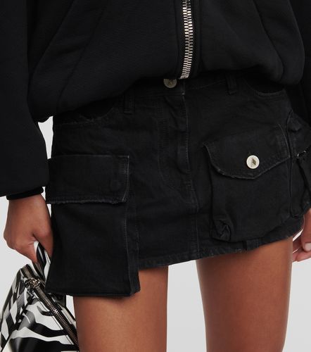 Mini-jupe cargo taille basse en denim - The Attico - Modalova