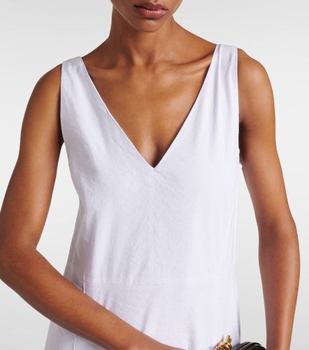 Vince Robe midi en lin mélangé - Vince - Modalova