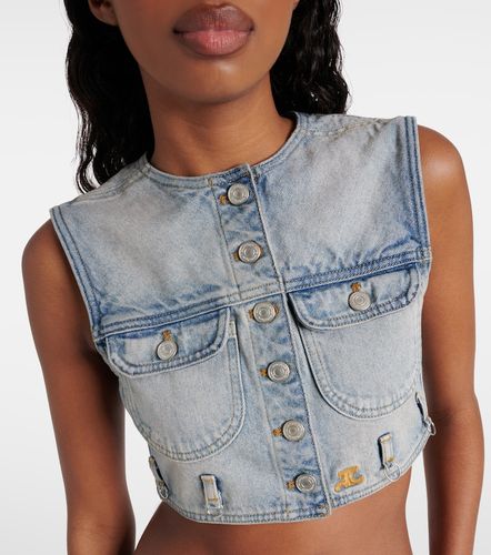 Courrèges Gilet court en denim - Courreges - Modalova