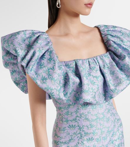 Robe longue Rowan en brocart à fleurs - Markarian - Modalova