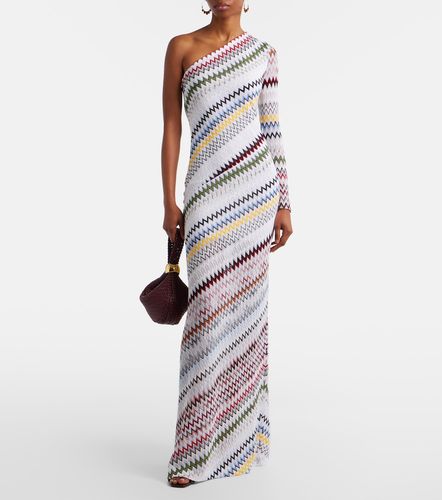Robe Zigzag longue asymétrique - Missoni - Modalova