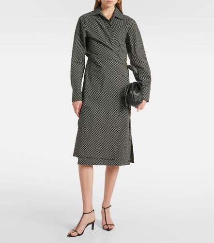 Robe portefeuille White Label Lane en coton à carreaux - Proenza Schouler - Modalova