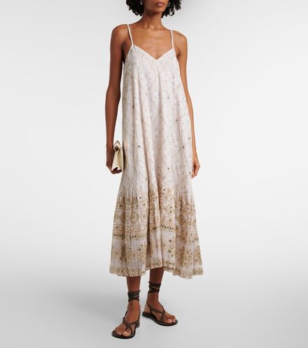 Robe midi Mosaic en coton à imprimé - Juliet Dunn - Modalova