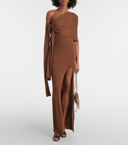 Robe longue Hale asymétrique en soie mélangée - Aya Muse - Modalova