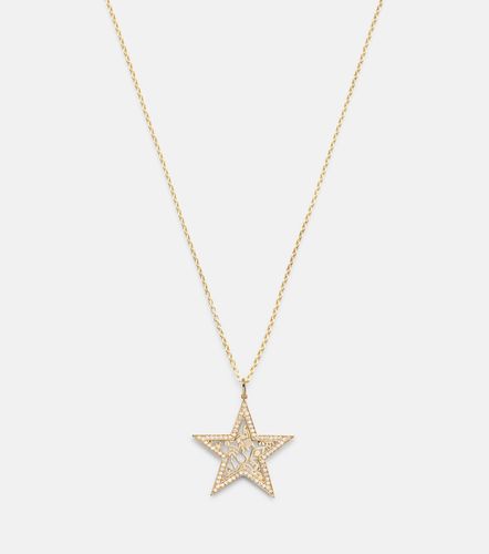 Collier Icon Wallpaper Star en or 14 ct et diamants - Sydney Evan - Modalova