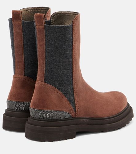 Bottines Chelsea Monili en daim - Brunello Cucinelli - Modalova