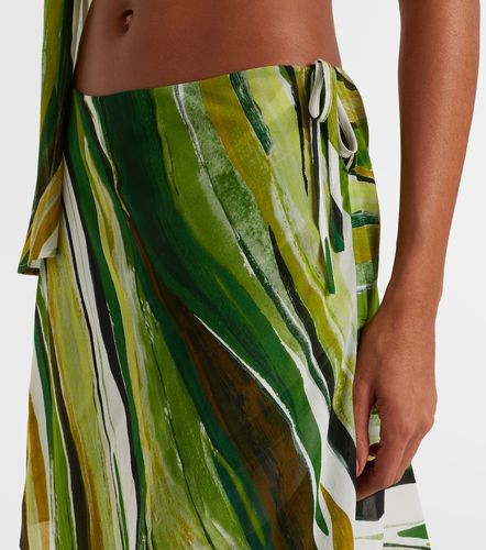 Pantalon ample imprimé en soie - Christopher Esber - Modalova