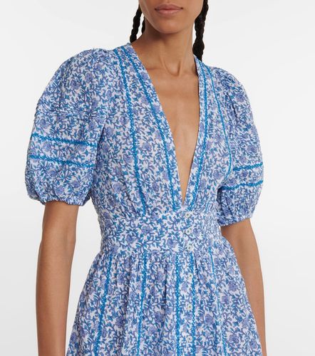 Robe midi Reine en coton à fleurs - Poupette St Barth - Modalova