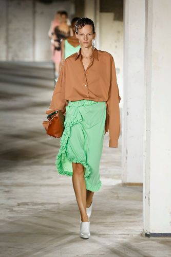 Dries Van Noten Jupe midi en crêpe - Dries Van Noten - Modalova