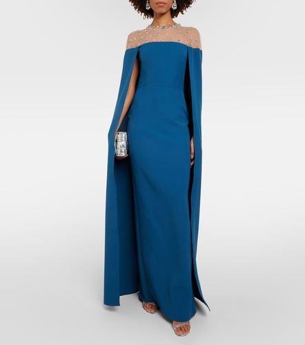 Robe Ambere brodée à effet cape - Safiyaa - Modalova