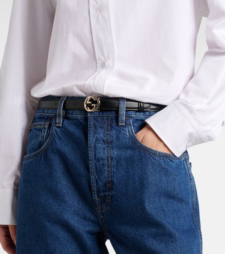 Ceinture Interlocking G en cuir - Gucci - Modalova