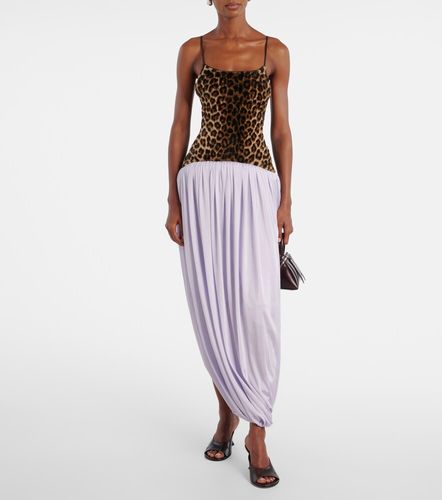 Robe longue à motif léopard - Jacques Wei - Modalova