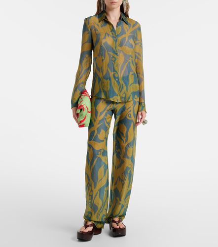 Pantalon droit Pachas en soie - Dries Van Noten - Modalova