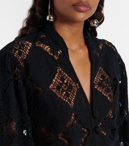 Blouse Nina brodée en coton et lin - Isabel Marant - Modalova