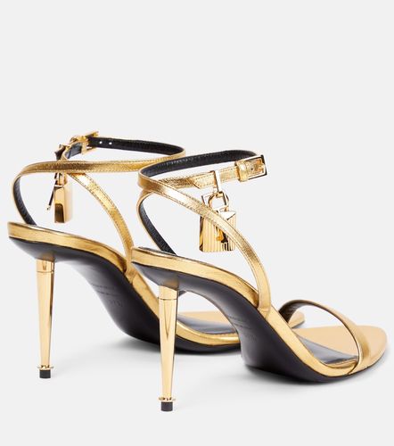Sandales Padlock en cuir métallisé - Tom Ford - Modalova