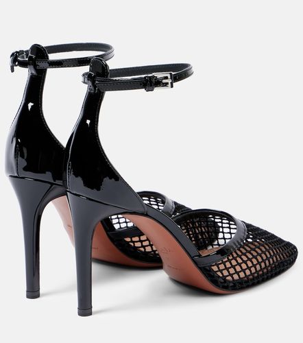 Alaïa Escarpins en résille et cuir - Alaia - Modalova
