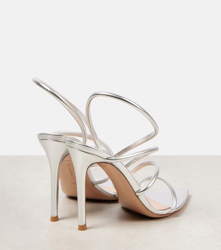 Sandales Ettie 105 en cuir métallisé - Gianvito Rossi - Modalova