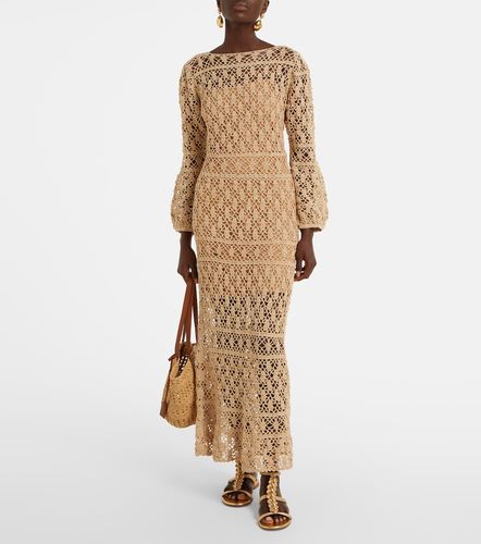 Robe longue Bianca en crochet de coton - Anna Kosturova - Modalova