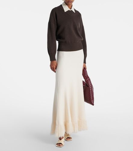 Jupe longue en coton mélangé - Bottega Veneta - Modalova
